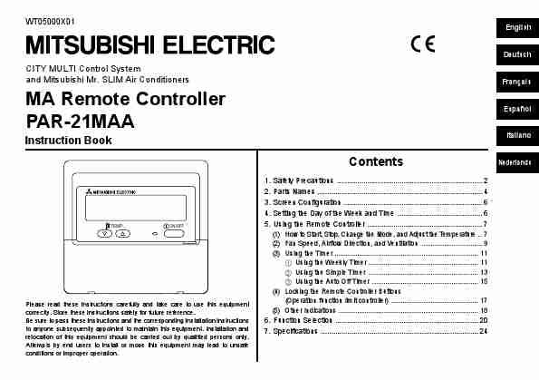 MITSUBISHI ELECTRIC PAR-21MAA-page_pdf